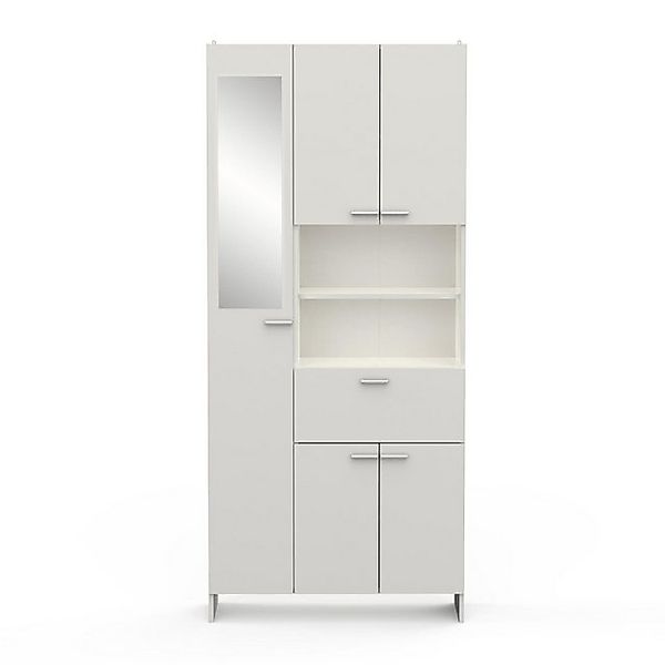 habeig Badezimmerspiegelschrank Badschrank weiß Hochschrank Spiegel Coral w günstig online kaufen