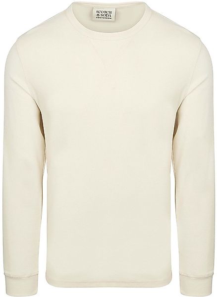 Scotch and Soda Longsleeve Waffle T-Shirt Ecru - Größe XL günstig online kaufen
