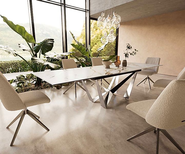 DELIFE Esstisch Edge, Keramik Calacatta Luxe günstig online kaufen