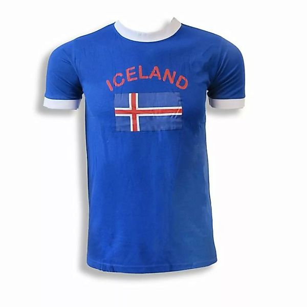 Sonia Originelli T-Shirt Fan-Shirt "Island" Unisex Fußball WM EM Herren T-S günstig online kaufen