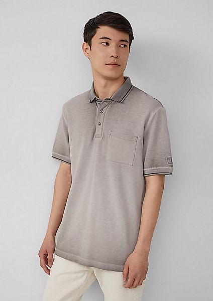 s.Oliver Kurzarmshirt Polo-Shirt Piqué-Poloshirt mit Waschung und Brusttasc günstig online kaufen