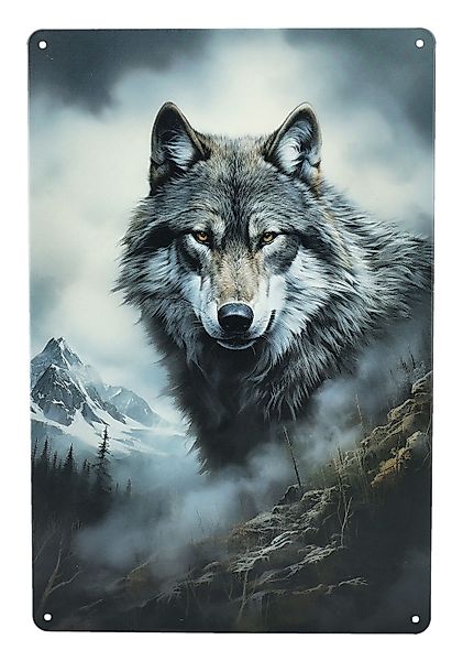 Figuren Shop GmbH Wanddekoobjekt Wolf Wanddeko günstig online kaufen