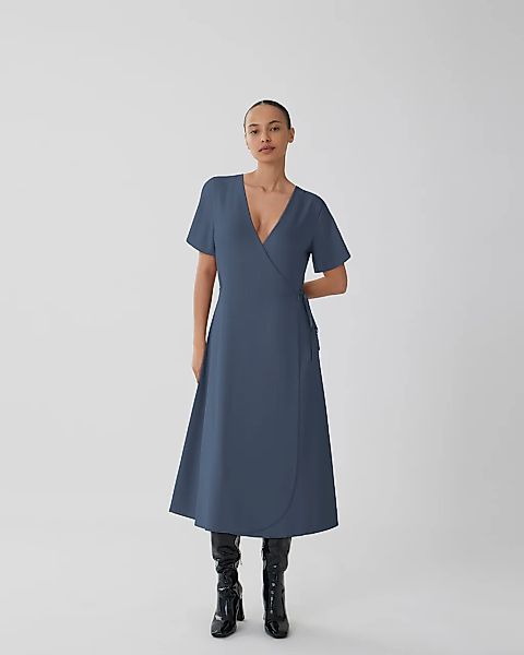 Vila Wickelkleid "VILOVIE S/S WRAP MIDI DRESS - NOOS" günstig online kaufen