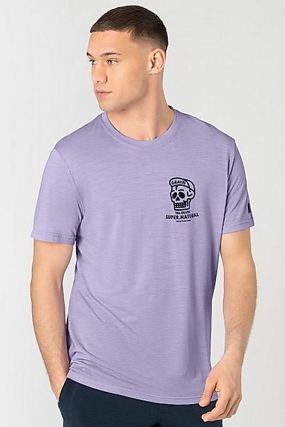 SUPER.NATURAL Print-Shirt für Herren, aus Merinowolle günstig online kaufen