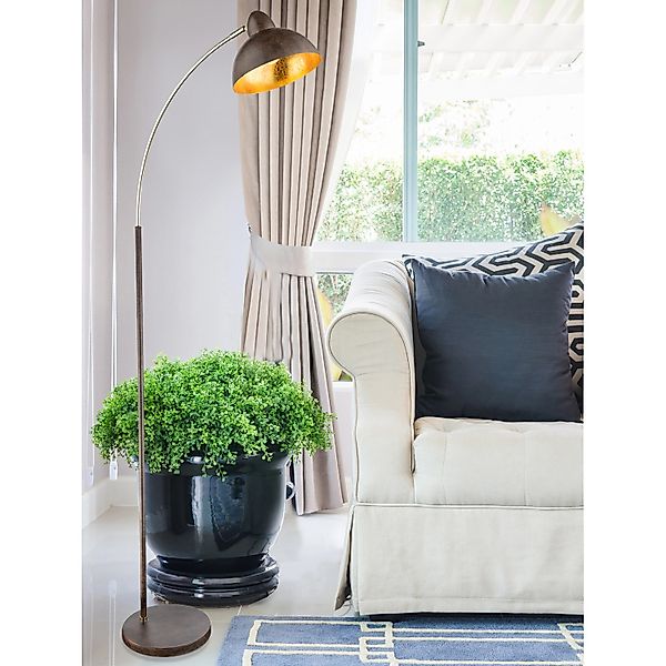 GLOBO LIGHTING Stehlampe, Leuchtmittel nicht inklusive, Stehleuchte rostfar günstig online kaufen