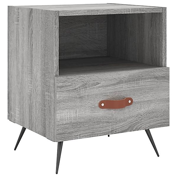 vidaXL Nachttisch Grau Sonoma 40x35x47,5 cm Holzwerkstoff Modell 8 günstig online kaufen