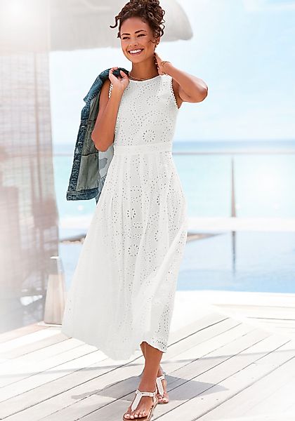 Buffalo Spitzenkleid, in Maxilänge, modische Lochstickerei, elegant günstig online kaufen