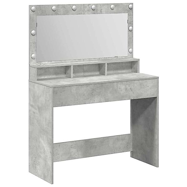 vidaXL Schminktisch Betongrau 100 x 41 x 135 cm Holzwerkstoff 865103 günstig online kaufen
