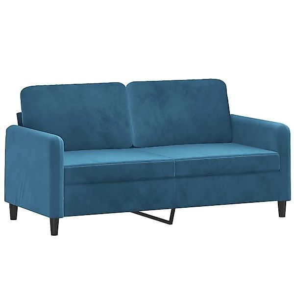 vidaXL 2-Sitzer-Sofa Blau 140 cm Samt 359451 günstig online kaufen