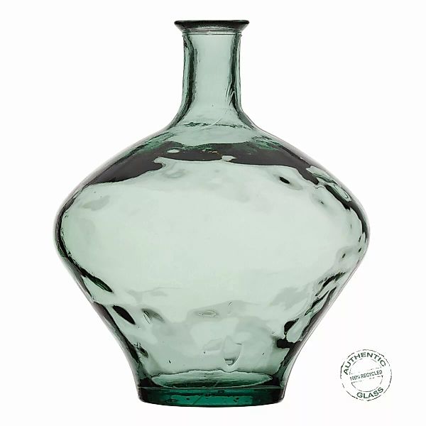 Vase 37 X 37 X 46 Cm Recyceltes Glas Grün günstig online kaufen