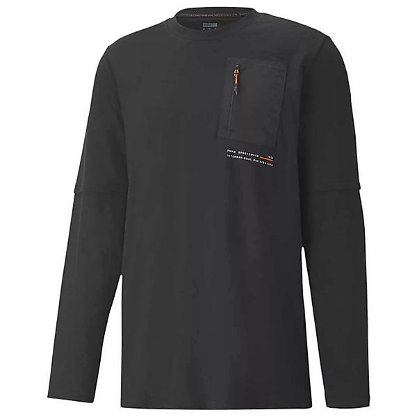 Puma Select Interstellar Layered Langarm-t-shirt XL Cotton Black günstig online kaufen