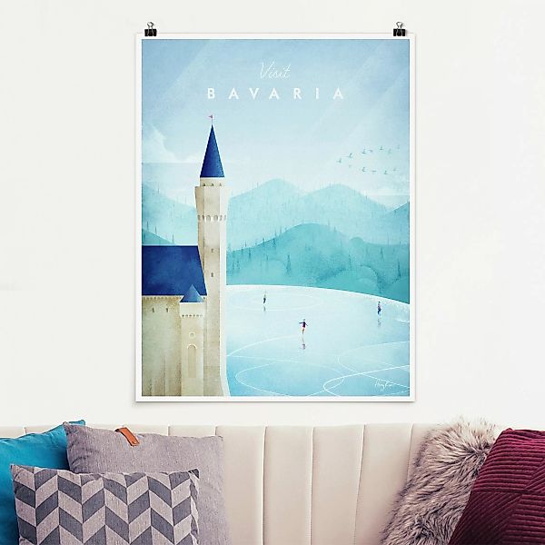 Poster Architektur & Skyline - Hochformat Reiseposter - Bavaria günstig online kaufen