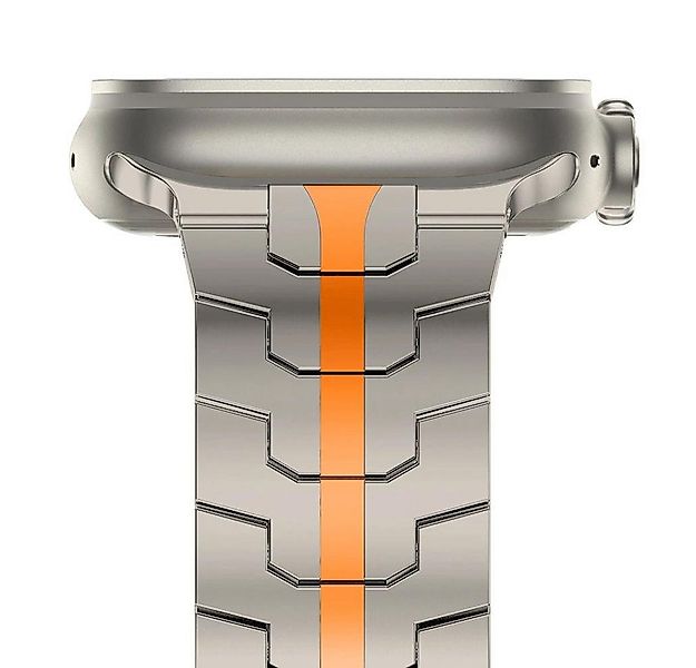 ELANOX Smartwatch-Armband Edelstahl Armband für Apple Watch 5 6 7 8 9 ultra günstig online kaufen