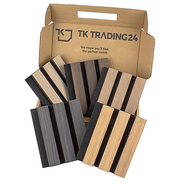tktrading24 Wandpaneel Akustikpaneel mit Holzfurnier Wandpaneele günstig online kaufen