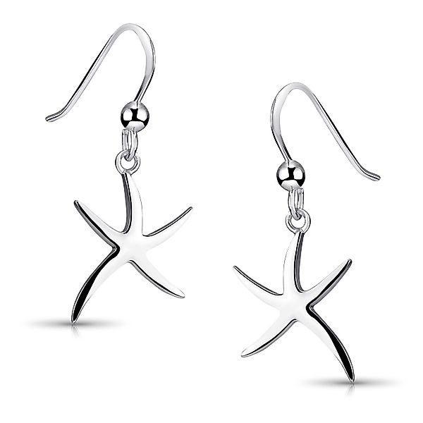 Materia Paar Ohrhaken Damen Silber Seestern günstig online kaufen