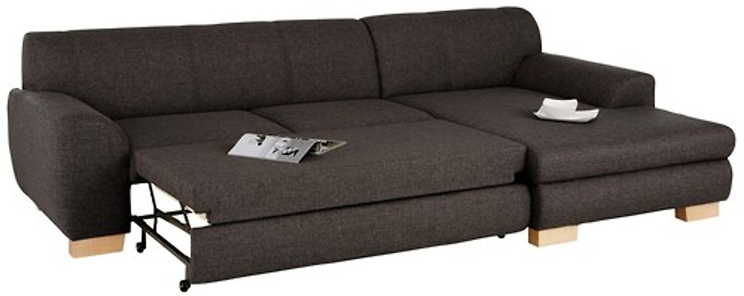 Home affaire Ecksofa »Nika L-Form« Polsterecke, Struktur fein oder Melrose/ günstig online kaufen