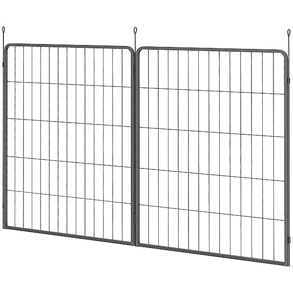 PawHut 2er-Set Erweiterung 2 Hundezaun-Paneele für Freigehege, 80 x 100 cm günstig online kaufen