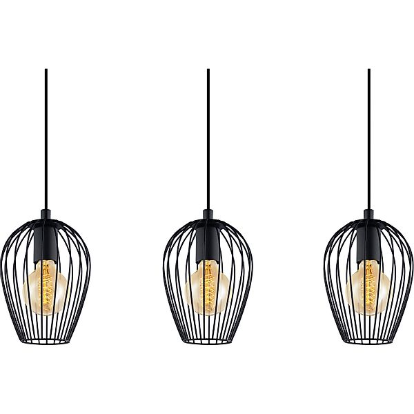 EGLO Hängeleuchte NEWTOWN Pendellampe, Stahl, E27, IP20, Vintage, Esszimmer günstig online kaufen