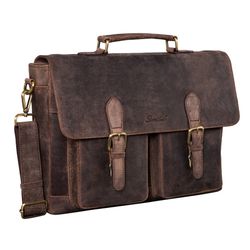Benthill Aktentasche Echt Leder Laptoptasche Notebooktasche günstig online kaufen