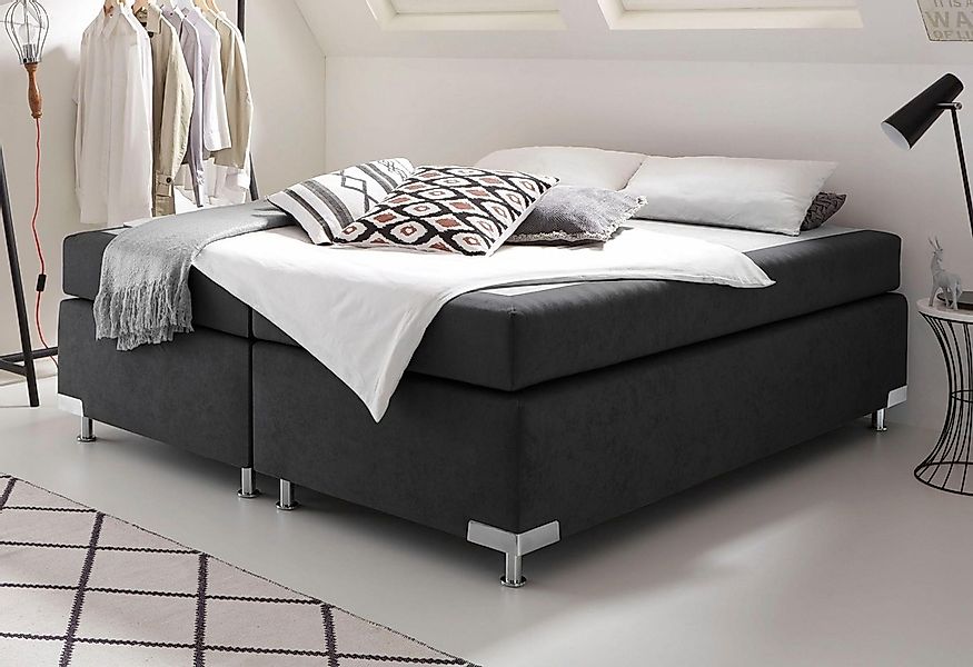 Westfalia Schlafkomfort Boxspringbett "Holland" ohne Kopfteil, frei im Raum günstig online kaufen