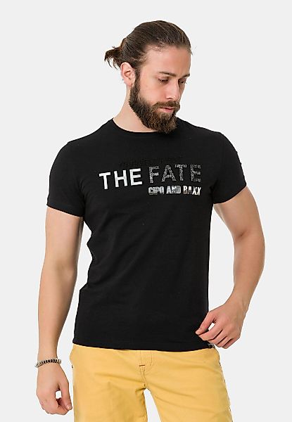 Cipo & Baxx T-Shirt "T-Shirt" mit Rundhals-Ausschnitt günstig online kaufen