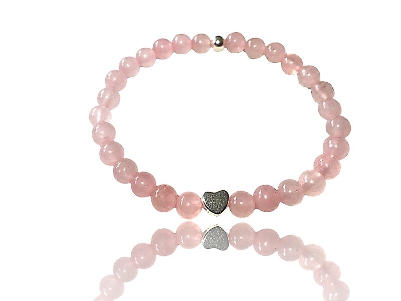 Steinfixx® Perlenarmband Echtes Rosenquarz Perlenarmband mit günstig online kaufen