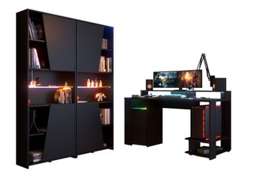 Parisot Jugendzimmer-Set Gaming, (in matt schwarz, günstig online kaufen