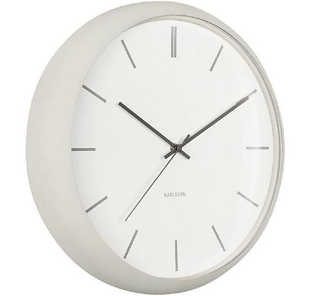 Karlsson Uhr Wanduhr Nirvana Globe Warm Grey (40cm) günstig online kaufen