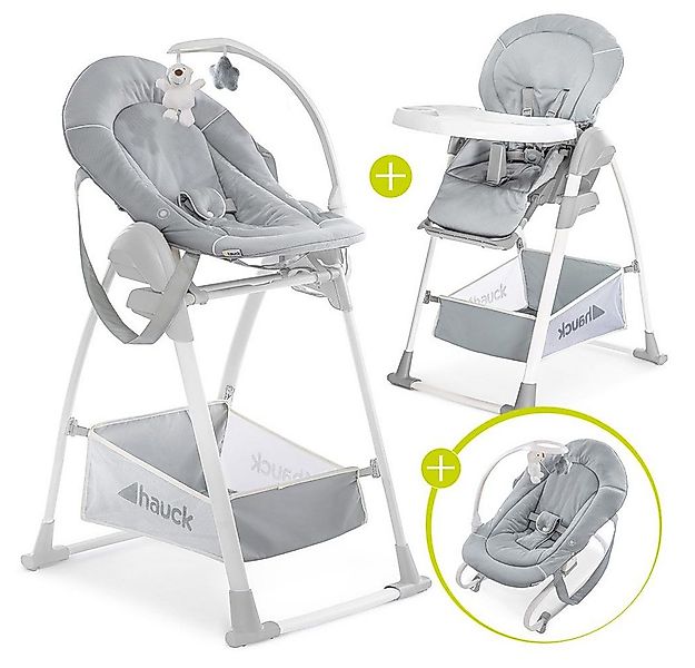 Hauck Hochstuhl Sitn Relax 3in1 - Stretch Grey, Kinderhochstuhl ab Geburt, günstig online kaufen