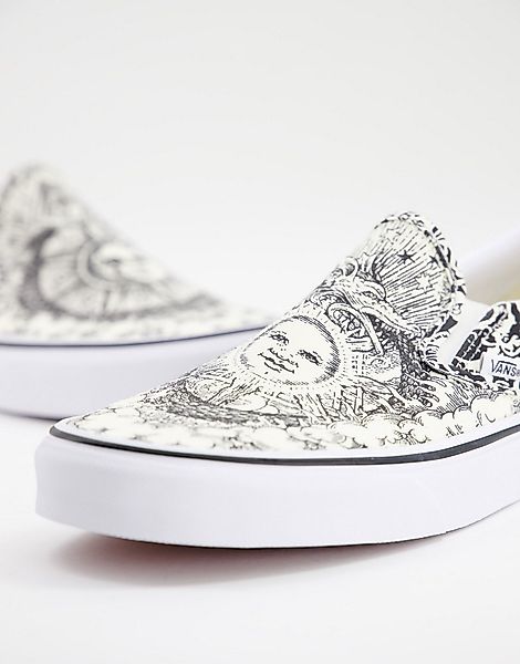 Vans – Ouroboros – Weiße Sneaker zum Hineinschlüpfen günstig online kaufen