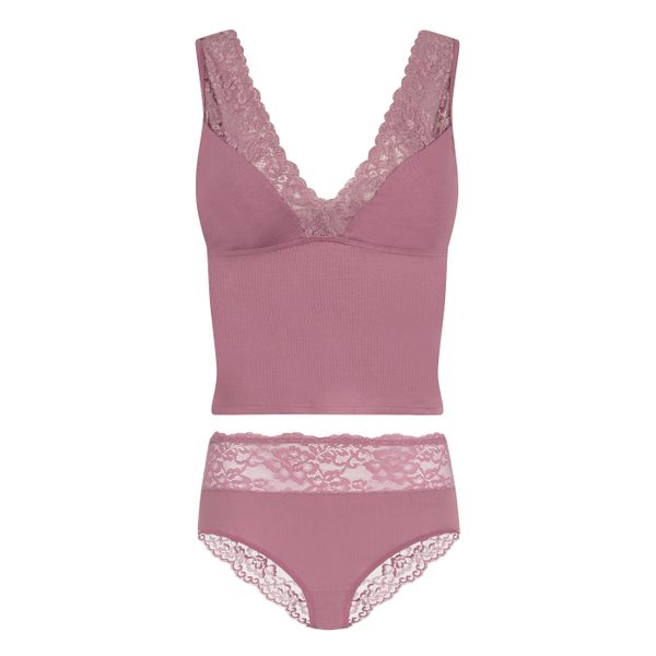 Evoni Set: Tanktop Wäsche Set Spitze günstig online kaufen