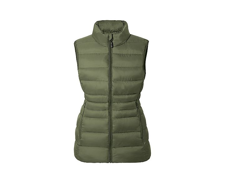 30seven Jagdweste beheizte Weste Slim Fit mit gepolstertem Kragen - Khaki 5 günstig online kaufen