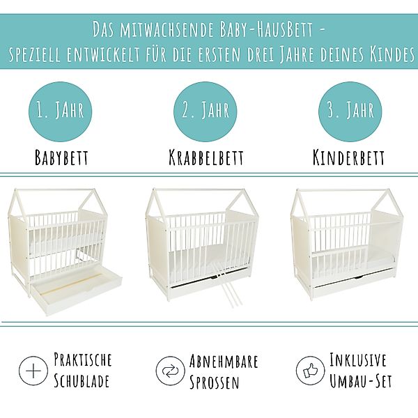 Kids Collective Babybett Beistellbett Kinderbett und günstig online kaufen