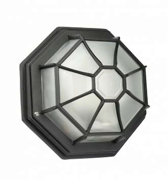 Rustikale Deckenlampe außen IP43 Aluminium Glas günstig online kaufen