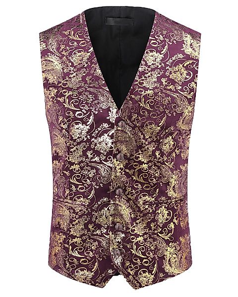 Allthemen Anzugweste Elegante Jacquard Anzugweste für günstig online kaufen