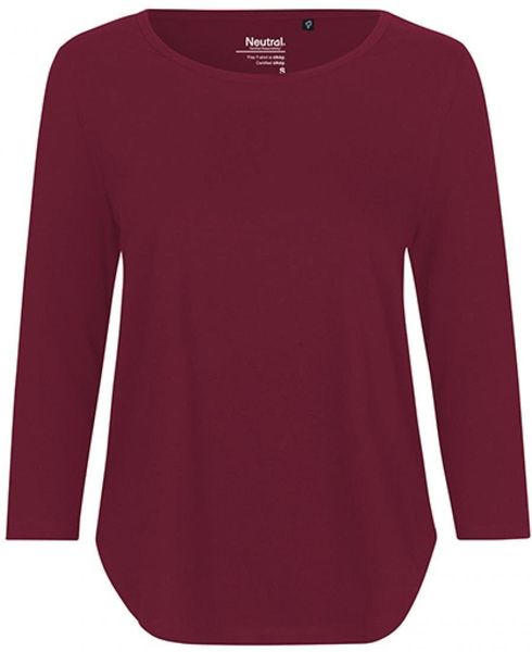 Neutral Langarmshirt Damen Three Quarter Sleeve günstig online kaufen