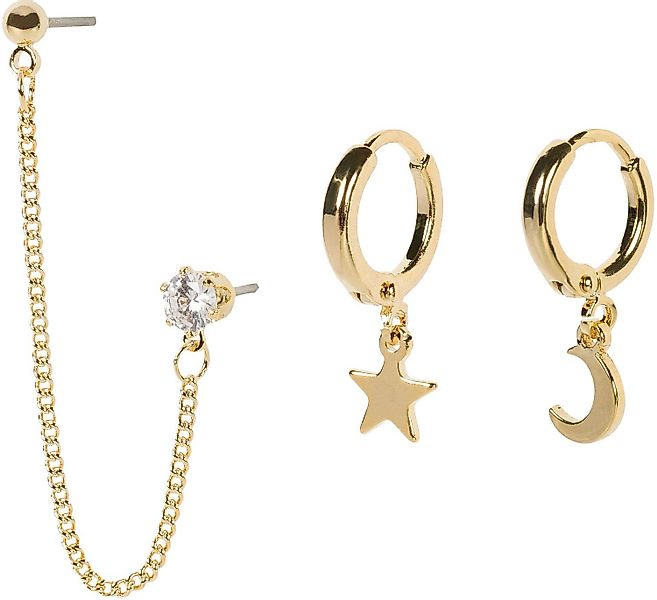 styleBREAKER Creolen-Set 4-Teiliges Hoops und Ohrstecker günstig online kaufen