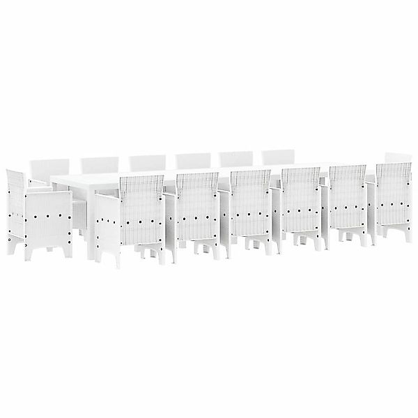 vidaXL Gartenlounge-Set Garten Essgruppe 15 pcs günstig online kaufen