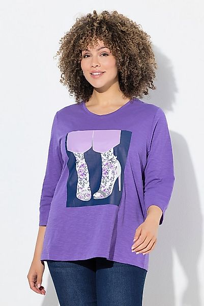 Ulla Popken T-Shirt Shirt Schuhe Classic Rundhalsausschnitt 3/4-Arm günstig online kaufen