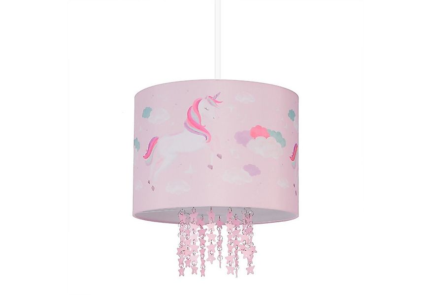 relaxdays Hängeleuchte Hängelampe für Kinderzimmer Einhorn günstig online kaufen