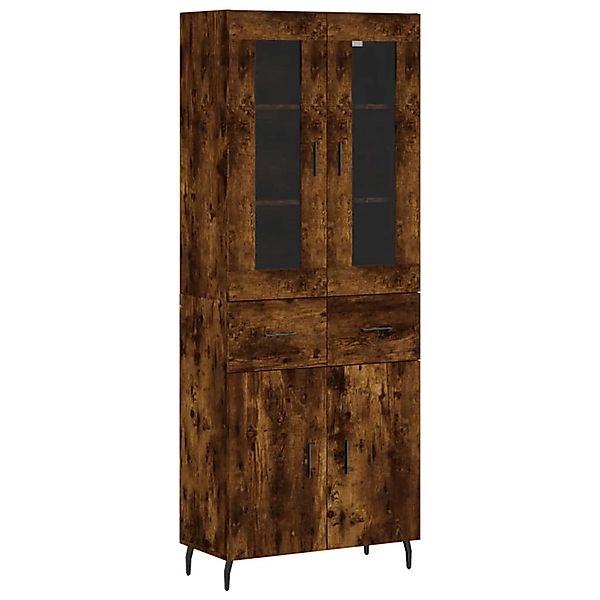vidaXL Highboard Räuchereiche 69,5x34x180 cm Holzwerkstoff 3198550 günstig online kaufen
