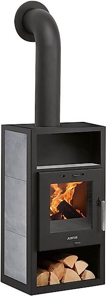 JUSTUS Kaminofen »Texas« Specksteinkeramik Korpus Stahl Schwarz, 6 kW, Zeit günstig online kaufen
