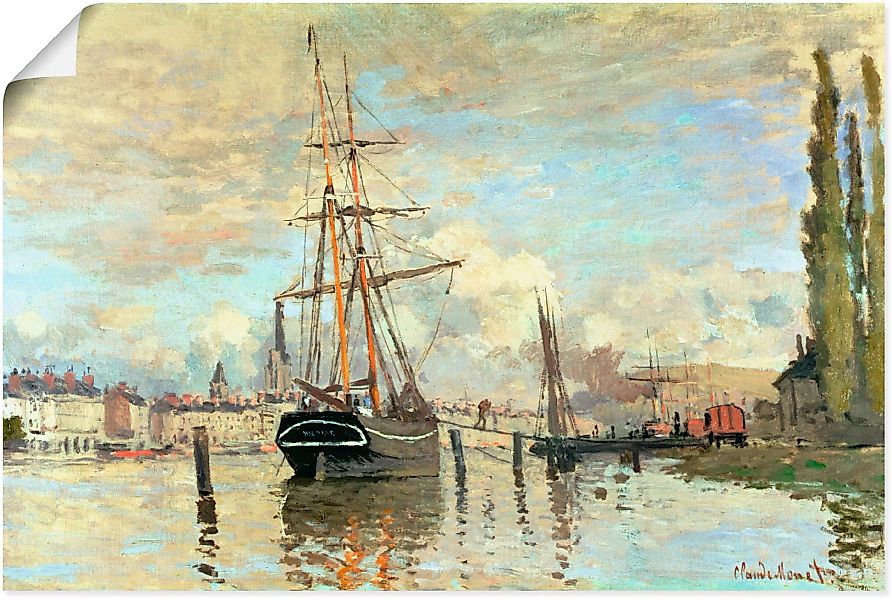 Artland Wandbild "Die Seine in Rouen. 1874.", Boote & Schiffe, (1 St.) günstig online kaufen