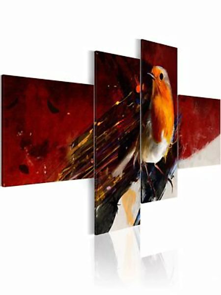 artgeist Wandbild Das mit dem Vogel drauf orange-kombi Gr. 200 x 90 günstig online kaufen