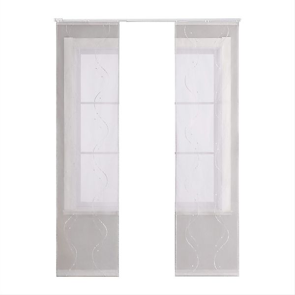 Joyswahl Schiebegardine (2 St), Klettband, transparent, günstig online kaufen