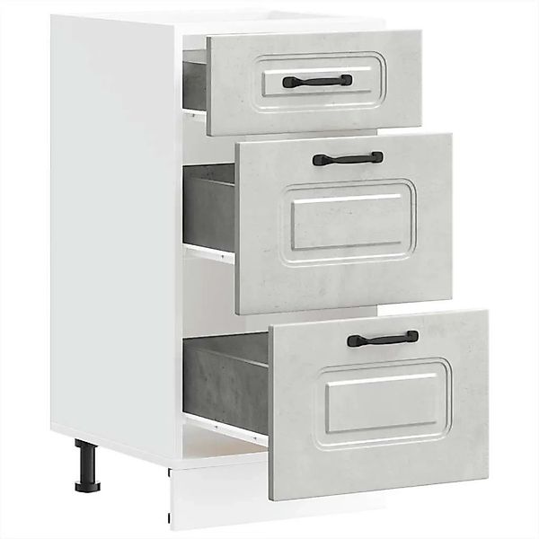 vidaXL Küchenunterschrank Kalmar Betongrau Holzwerkstoff 854244 günstig online kaufen