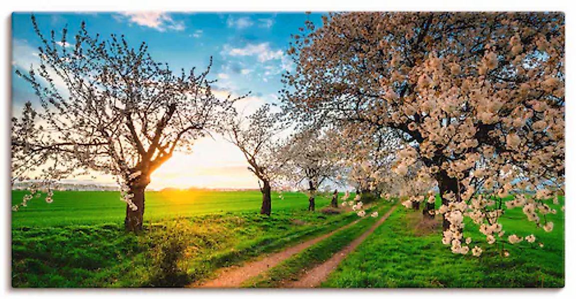 Artland Wandbild »Kirschallee« Felder 1 Stk. tlg. auf Holzrahmen gespannt günstig online kaufen