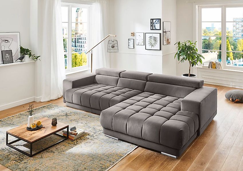 Die PlanBar Ecksofa "MP-IN15053 L-Form extra breiter Schenkel", mit Kopftei günstig online kaufen