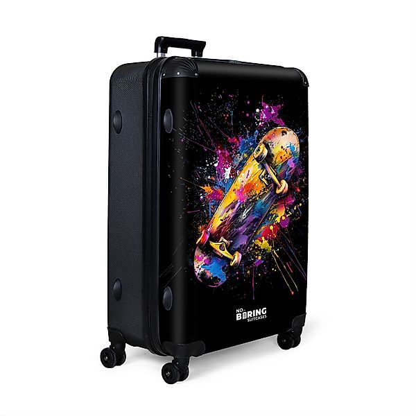 NoBoringSuitcases.com© Hartschalen-Trolley Skateboard mit Graffiti 77 günstig online kaufen