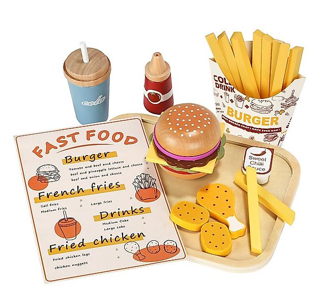 CLTYQ Kinder-Küchenset Spielküche Zubehör aus Holz, Küchenspielzeug Hamburg günstig online kaufen